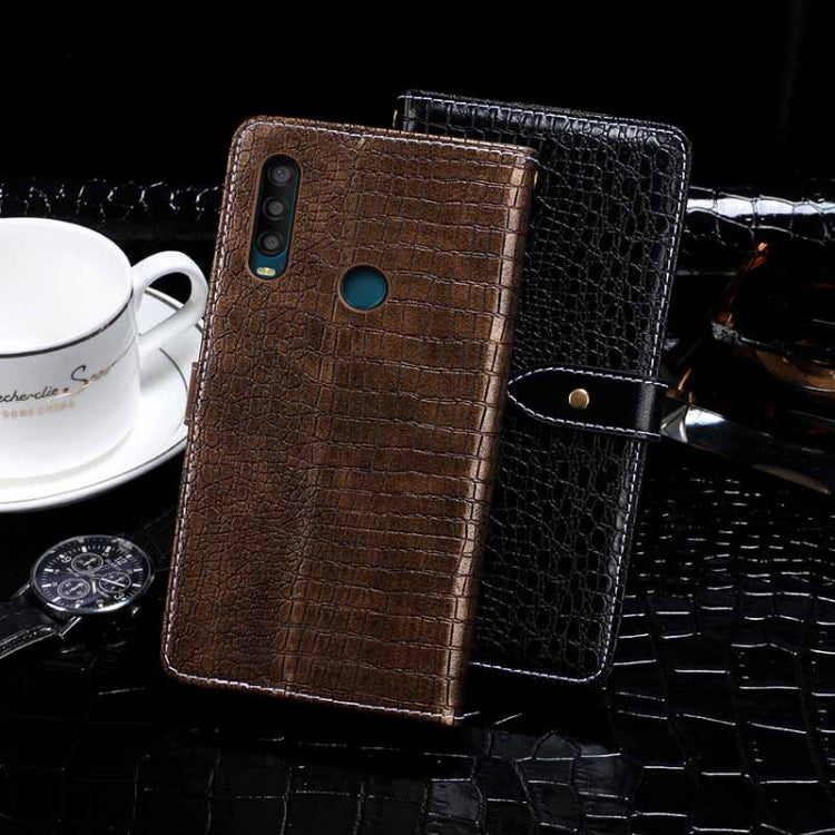 idewei Crocodile Texture Horizontal Flip Leather Case with Holder & Card Slots & Wallet, For Alcatel 1SE 2020, For Cubot P40, For Elephone E10, For HTC U20 5G