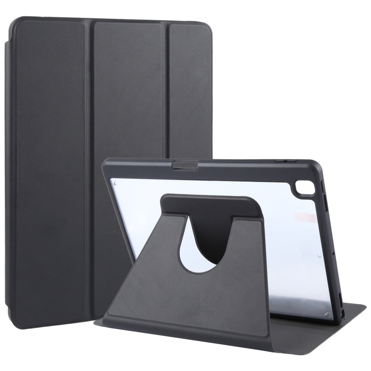 GEBEI Acrylic TPU 3-folding Rotating Smart Tablet Leather Case withh Pen Slot, For iPad Pro 11 2022 / 2021 / 2020, For iPad 10th Gen 10.9 2022, For iPad 10.2 2021 / 2020 / 2019 / Air 3, For iPad 9.7 2018 & 2017 / Air / Air2