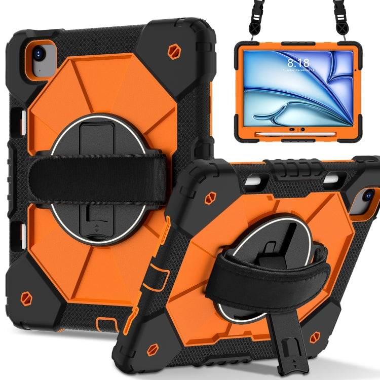 Contrast Color Robot Silicone Hybrid PC Tablet Case, For iPad Air 11 2024