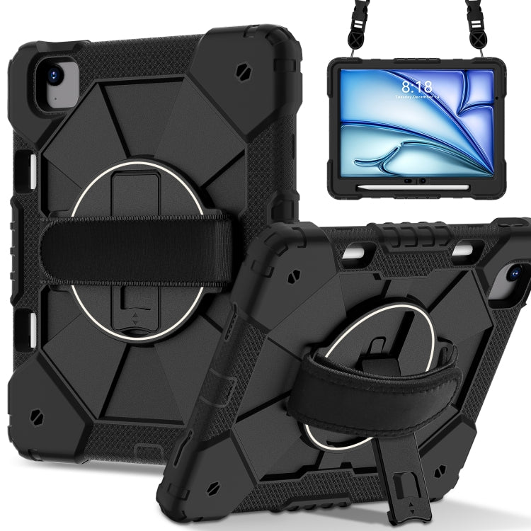 Contrast Color Robot Silicone Hybrid PC Tablet Case, For iPad Air 11 2024