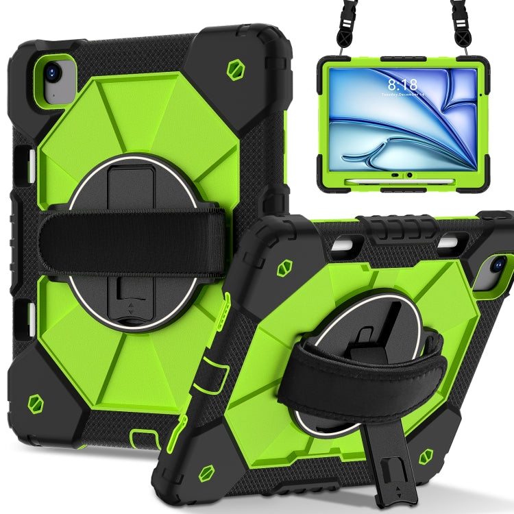 Contrast Color Robot Silicone Hybrid PC Tablet Case, For iPad Air 11 2024