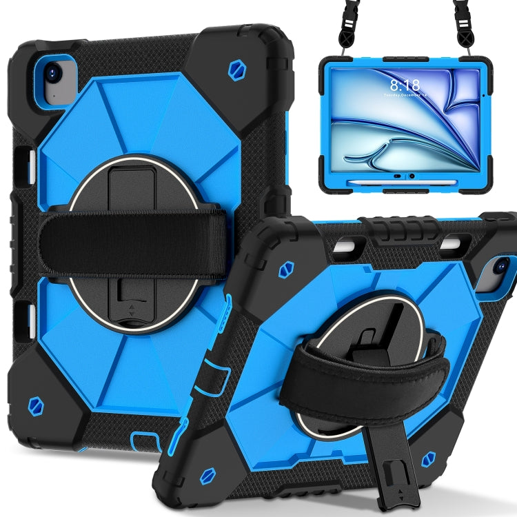 Contrast Color Robot Silicone Hybrid PC Tablet Case, For iPad Air 11 2024