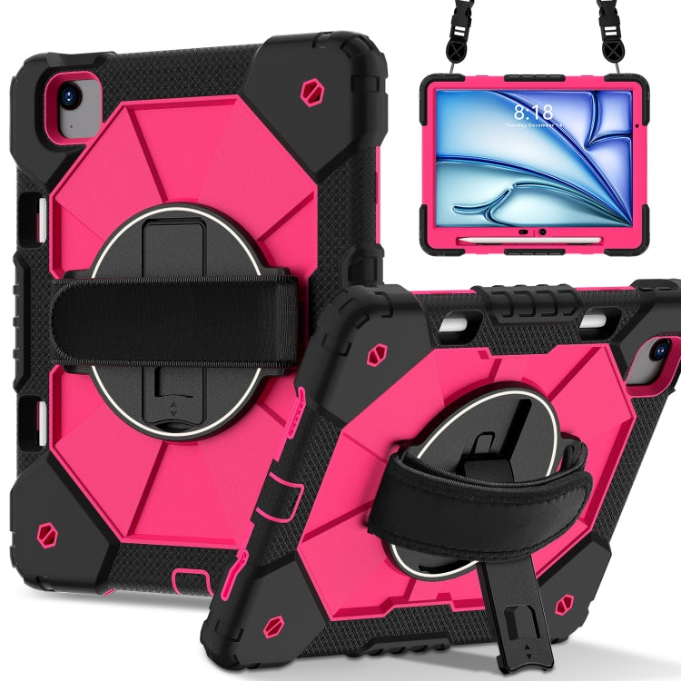 Contrast Color Robot Silicone Hybrid PC Tablet Case, For iPad Air 11 2024