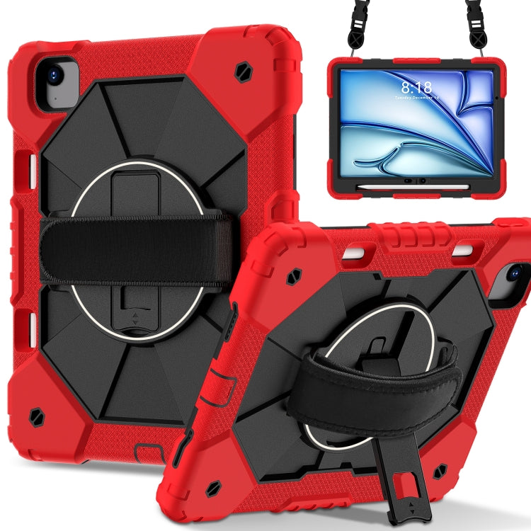 Contrast Color Robot Silicone Hybrid PC Tablet Case, For iPad Air 11 2024