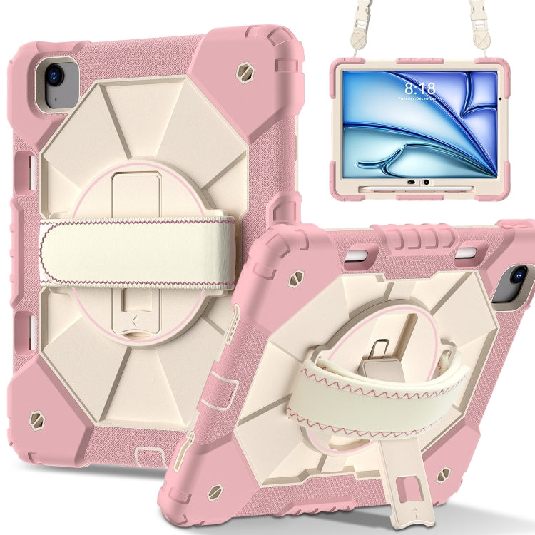 Contrast Color Robot Silicone Hybrid PC Tablet Case, For iPad Air 11 2024