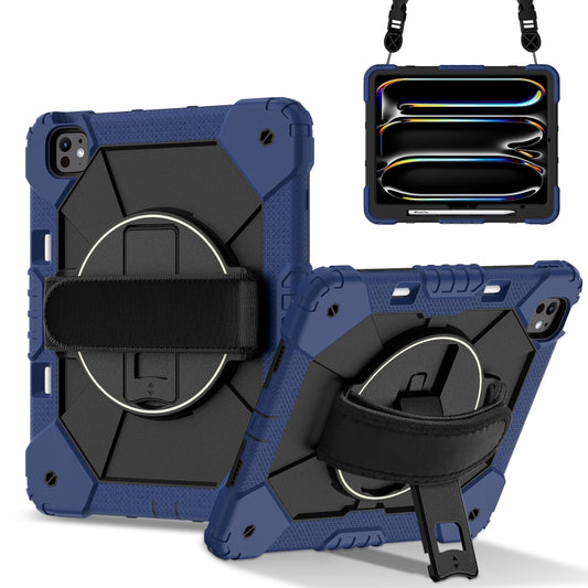 Contrast Color Robot Silicone Hybrid PC Tablet Case, For iPad Pro 13 2024, For iPad Pro 11 2024