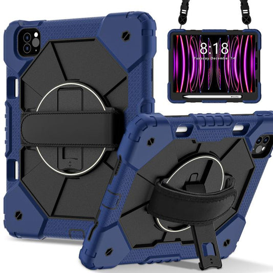Contrast Color Robot Silicone Hybrid PC Tablet Case
