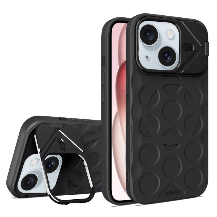 Lens Frame Holder MagSafe PC Hybrid TPU Phone Case, For iPhone 15 Pro Max, For iPhone 15 Pro, For iPhone 15 Plus, For iPhone 15