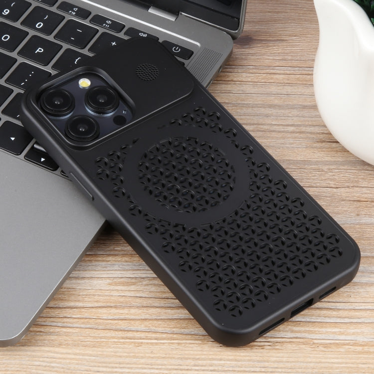 Pure Color Honeycomb Aromatherapy MagSafe Phone Case, For iPhone 15 Pro Max, For iPhone 15 Pro, For iPhone 15 Plus, For iPhone 15
