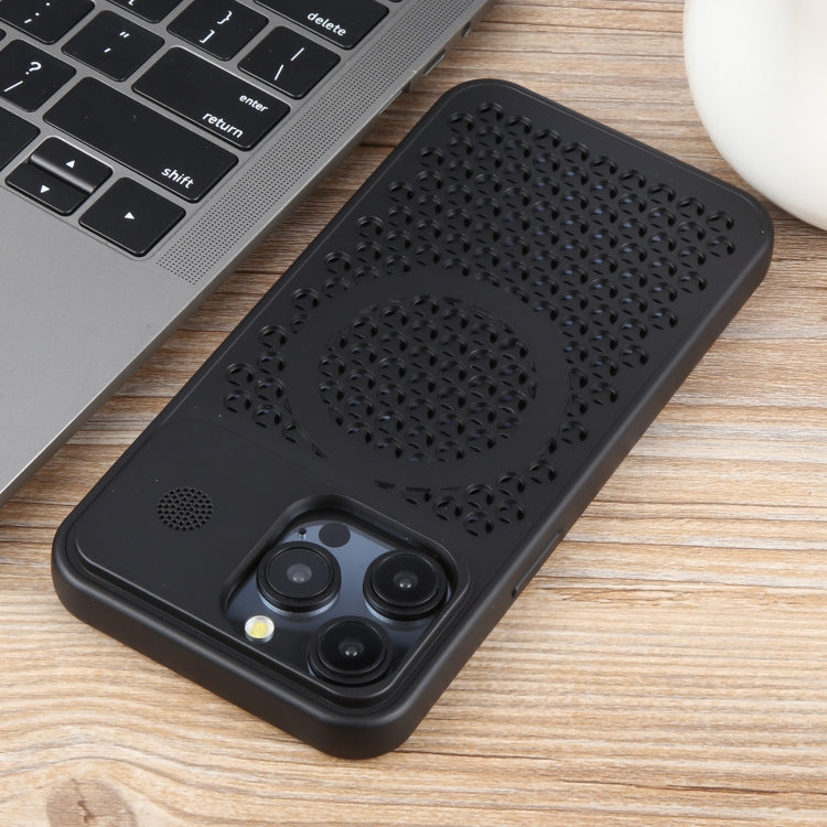 Pure Color Honeycomb Aromatherapy MagSafe Phone Case, For iPhone 15 Pro Max, For iPhone 15 Pro, For iPhone 15 Plus, For iPhone 15