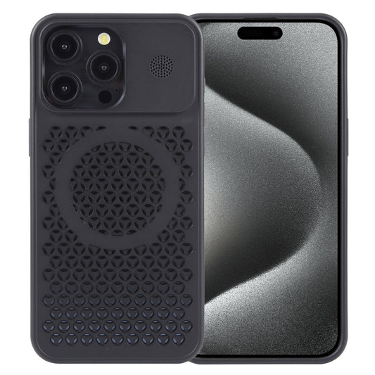 Pure Color Honeycomb Aromatherapy MagSafe Phone Case, For iPhone 15 Pro Max, For iPhone 15 Pro, For iPhone 15 Plus, For iPhone 15