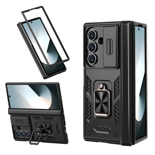 Sliding Window Hinge Phone Case with Ring Stand