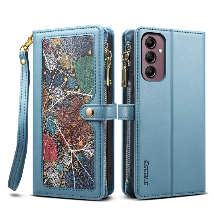 ESEBLE Star Series Lanyard Zipper Wallet RFID Leather Case, For Samsung Galaxy S25 5G, For Samsung Galaxy S25+ 5G, For Samsung Galaxy S25 Ultra 5G, For Samsung Galaxy S24 FE 5G, For Samsung Galaxy S24 Ultra 5G, For Samsung Galaxy S24+ 5G