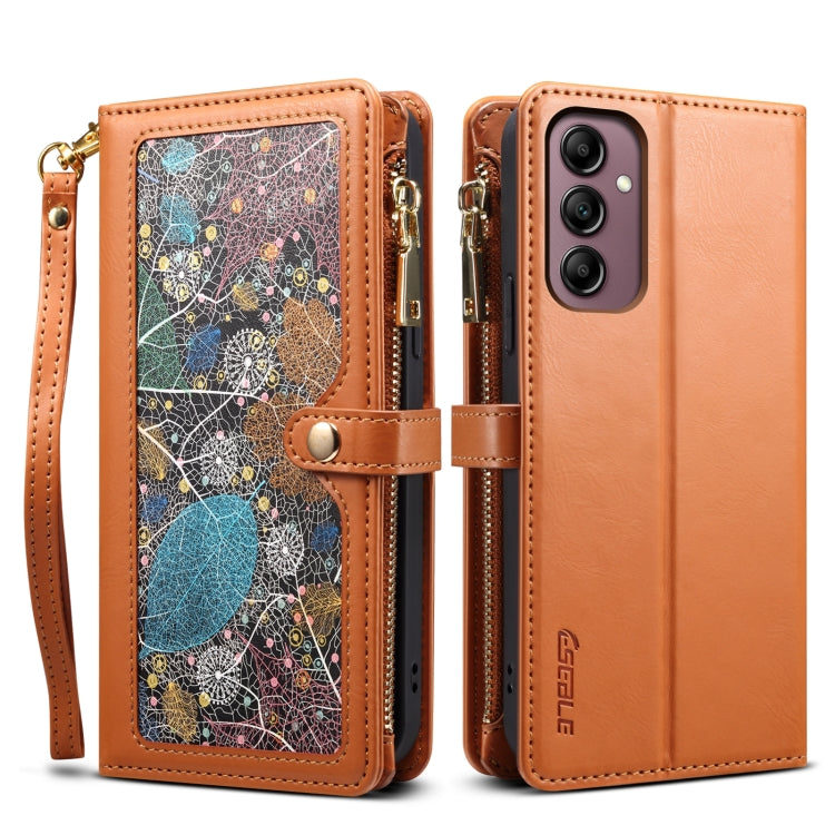 ESEBLE Star Series Lanyard Zipper Wallet RFID Leather Case, For Samsung Galaxy S25 5G, For Samsung Galaxy S25+ 5G, For Samsung Galaxy S25 Ultra 5G, For Samsung Galaxy S24 FE 5G, For Samsung Galaxy S24 Ultra 5G, For Samsung Galaxy S24+ 5G