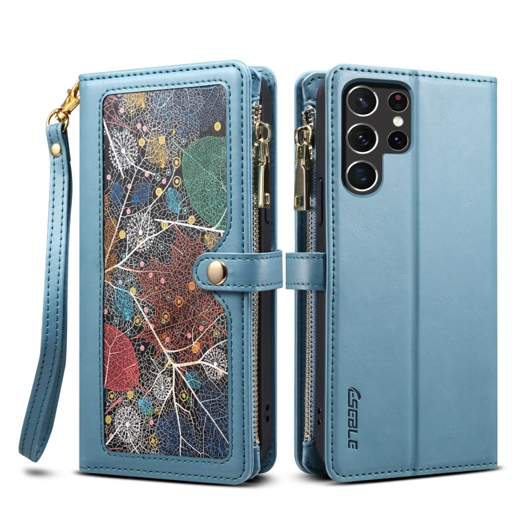 ESEBLE Star Series Lanyard Zipper Wallet RFID Leather Case, For Samsung Galaxy S25 5G, For Samsung Galaxy S25+ 5G, For Samsung Galaxy S25 Ultra 5G, For Samsung Galaxy S24 FE 5G, For Samsung Galaxy S24 Ultra 5G, For Samsung Galaxy S24+ 5G