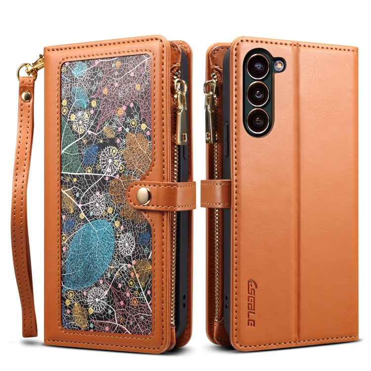 ESEBLE Star Series Lanyard Zipper Wallet RFID Leather Case, For Samsung Galaxy S25 5G, For Samsung Galaxy S25+ 5G, For Samsung Galaxy S25 Ultra 5G, For Samsung Galaxy S24 FE 5G, For Samsung Galaxy S24 Ultra 5G, For Samsung Galaxy S24+ 5G