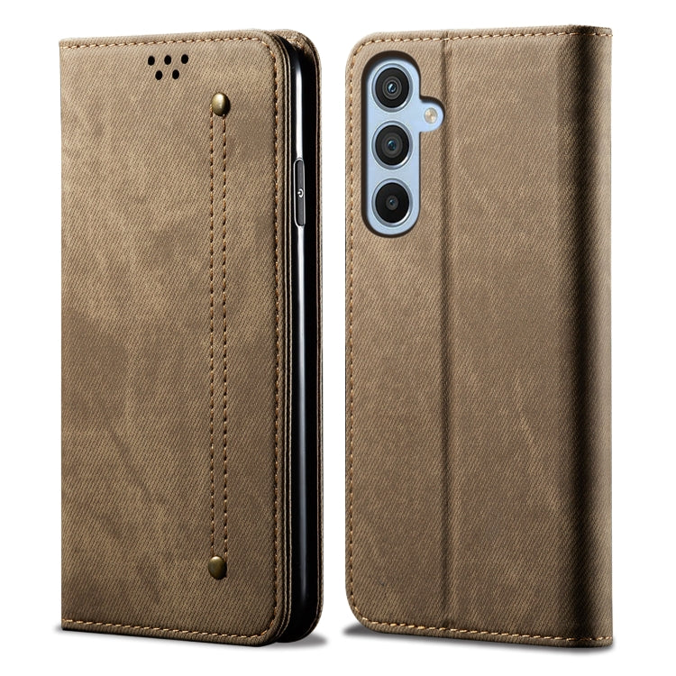 Denim Texture Casual Style Horizontal Flip Leather Case, For Samsung Galaxy S25 5G, For Samsung Galaxy S25+ 5G, For Samsung Galaxy S25 Ultra 5G, For Samsung Galaxy S24 FE 5G, For Samsung Galaxy S24 Ultra 5G, For Samsung Galaxy S24+ 5G