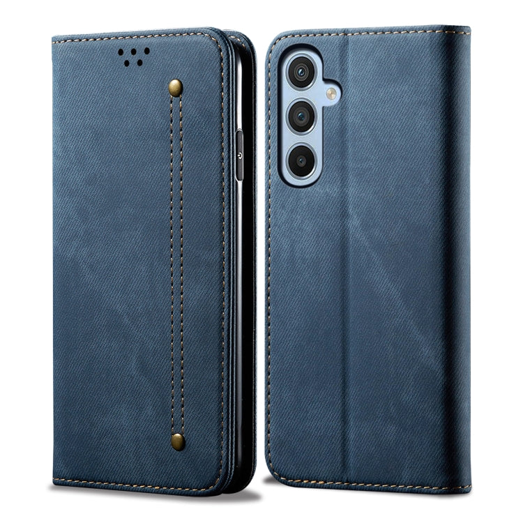 Denim Texture Casual Style Horizontal Flip Leather Case, For Samsung Galaxy S25 5G, For Samsung Galaxy S25+ 5G, For Samsung Galaxy S25 Ultra 5G, For Samsung Galaxy S24 FE 5G, For Samsung Galaxy S24 Ultra 5G, For Samsung Galaxy S24+ 5G