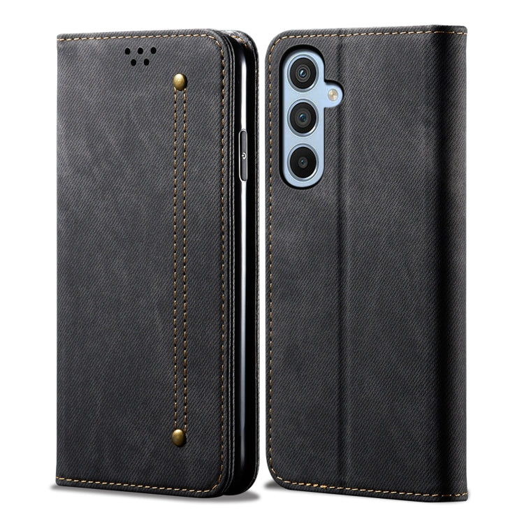 Denim Texture Casual Style Horizontal Flip Leather Case, For Samsung Galaxy S25 5G, For Samsung Galaxy S25+ 5G, For Samsung Galaxy S25 Ultra 5G, For Samsung Galaxy S24 FE 5G, For Samsung Galaxy S24 Ultra 5G, For Samsung Galaxy S24+ 5G