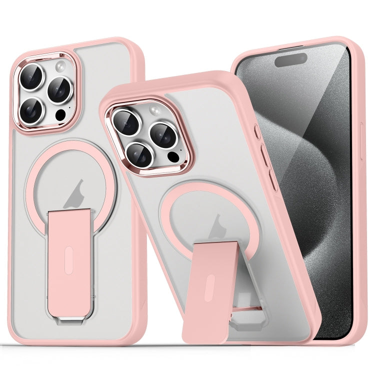 Acrylic Hybrid TPU MagSafe Holder Phone Case, For iPhone 16 Pro Max, For iPhone 16 Pro, For iPhone 16 Plus, For iPhone 16, For iPhone 15 Pro Max