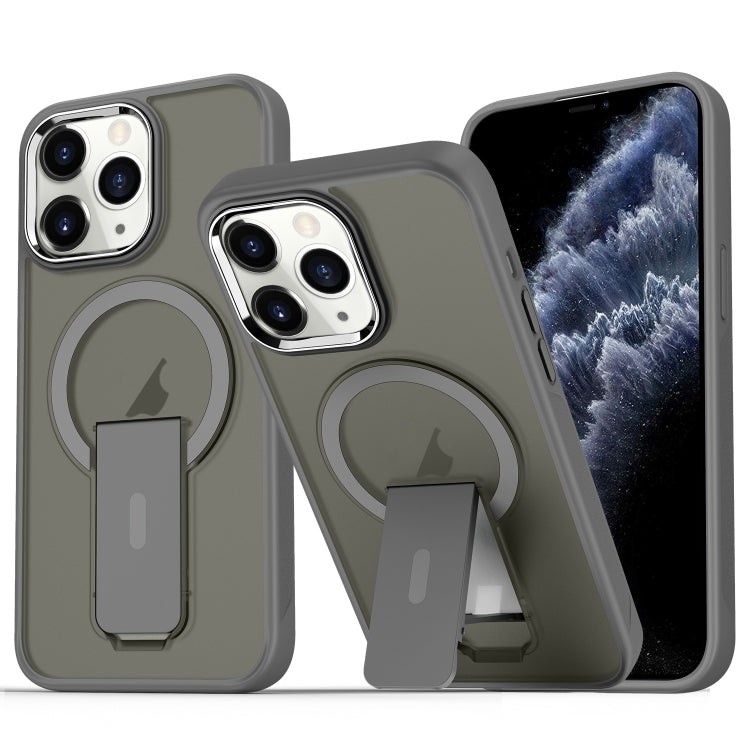 Acrylic Hybrid TPU MagSafe Holder Phone Case, For iPhone 11 Pro Max, For iPhone 11, For iPhone 11 Pro