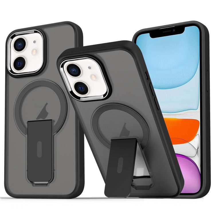 Acrylic Hybrid TPU MagSafe Holder Phone Case, For iPhone 11 Pro Max, For iPhone 11, For iPhone 11 Pro