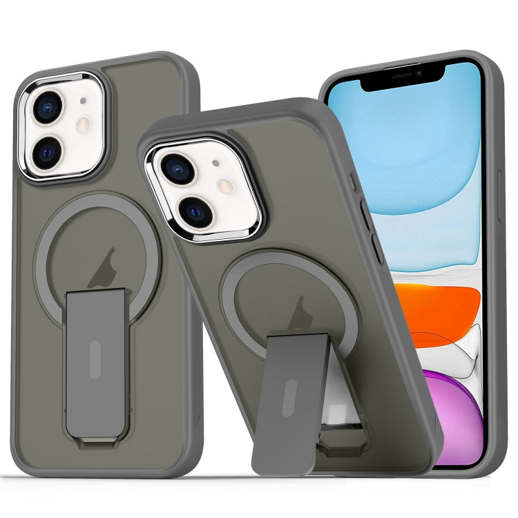 Acrylic Hybrid TPU MagSafe Holder Phone Case, For iPhone 11 Pro Max, For iPhone 11, For iPhone 11 Pro