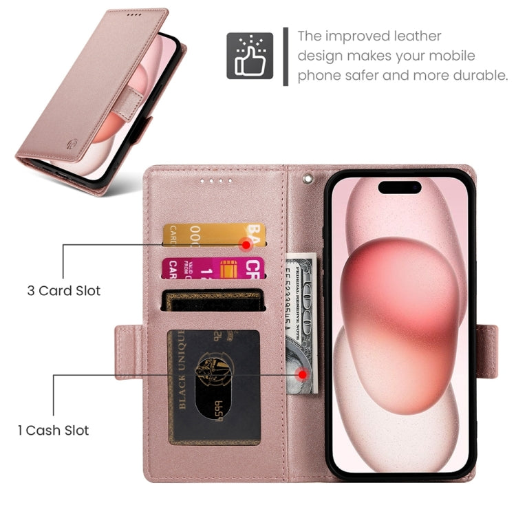 Side Buckle Magnetic Frosted Leather Phone Case