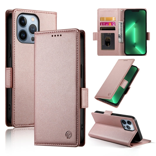 Side Buckle Magnetic Frosted Leather Phone Case, For iPhone 13 Pro, For iPhone 13, For iPhone 13 mini