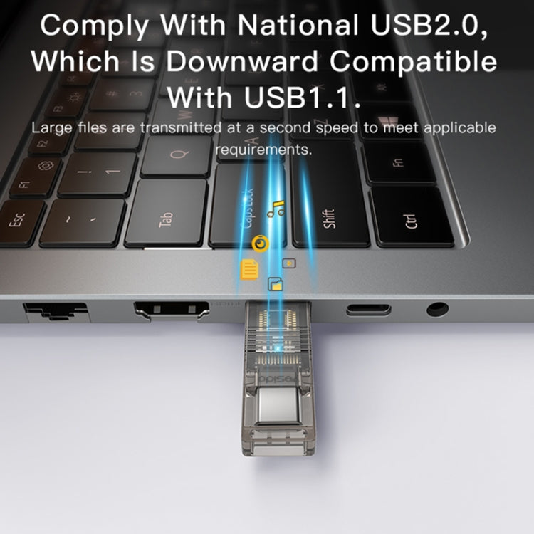 Yesido GS21 USB 3.0 to USB-C / Type-C + TF Card 2 in 1 OTG Card Reader Adapter, GS21