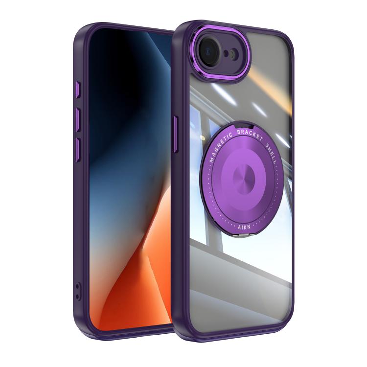 360 Holder Magsafe Acrylic Hybrid TPU Phone Case, For iPhone 16e, For iPhone 16 Pro Max, For iPhone 16 Pro, For iPhone 16 Plus