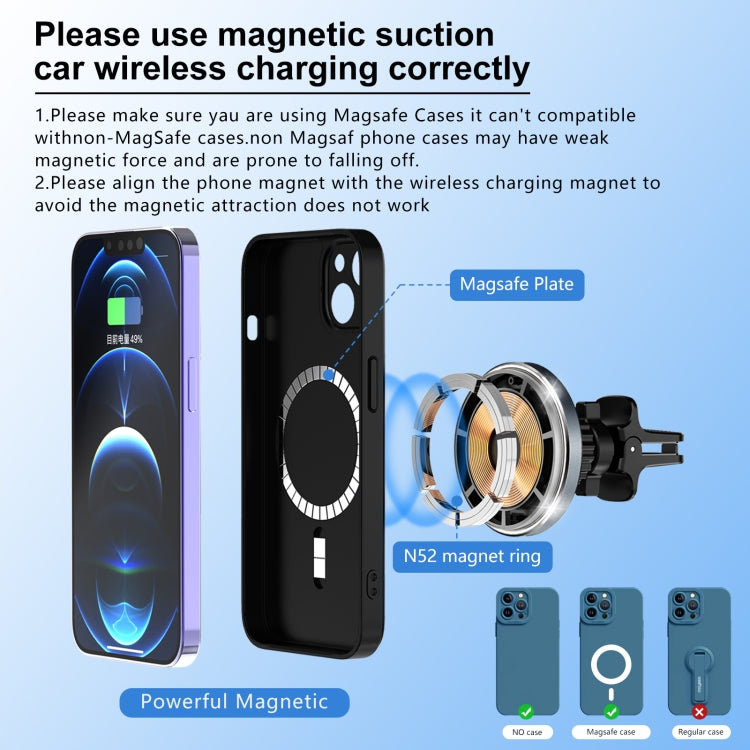 M68 15W Magnetic QI Standard Wireless Charging Car Holder, M68 QI Standard