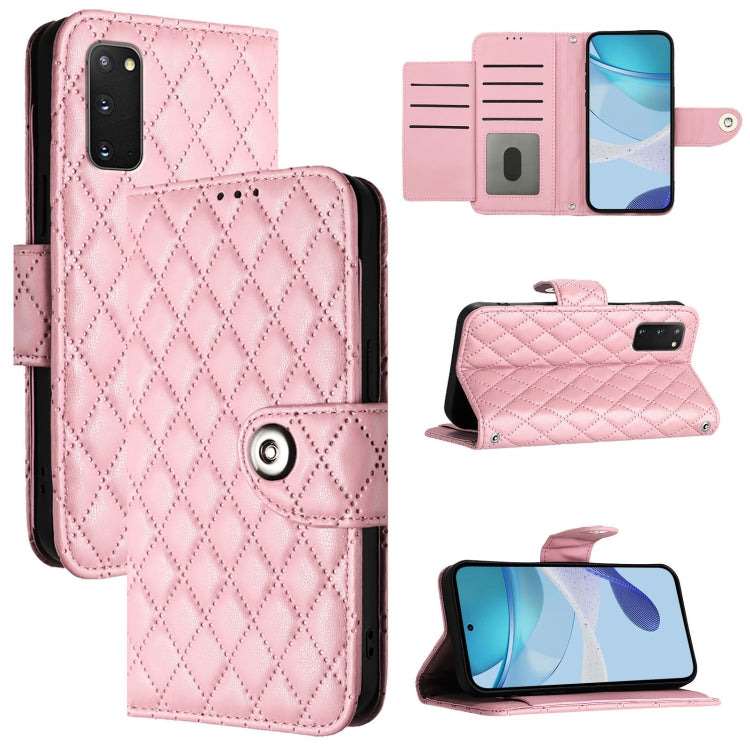 Rhombic Texture Flip Leather Phone Case with Lanyard, For Samsung Galaxy S20, For Samsung Galaxy S20+, For Samsung Galaxy S10 Lite, For Samsung Galaxy S10e, For Samsung Galaxy S10+