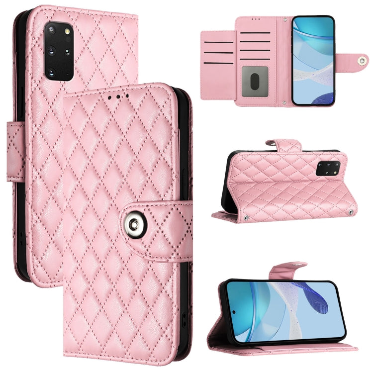 Rhombic Texture Flip Leather Phone Case with Lanyard, For Samsung Galaxy S20, For Samsung Galaxy S20+, For Samsung Galaxy S10 Lite, For Samsung Galaxy S10e, For Samsung Galaxy S10+