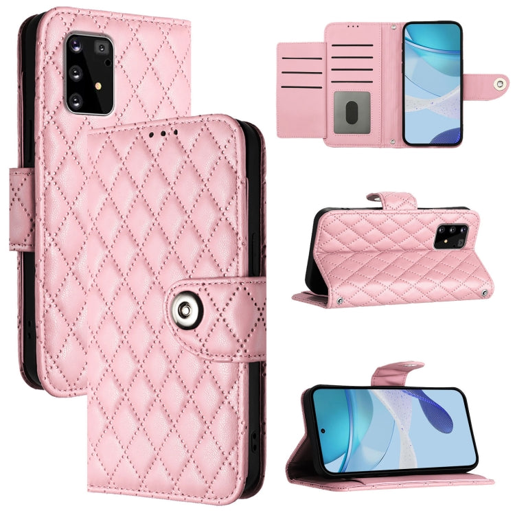 Rhombic Texture Flip Leather Phone Case with Lanyard, For Samsung Galaxy S20, For Samsung Galaxy S20+, For Samsung Galaxy S10 Lite, For Samsung Galaxy S10e, For Samsung Galaxy S10+