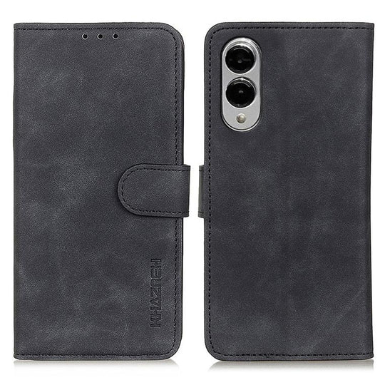 KHAZNEH Retro Texture Horizontal Flip Leather Phone Case, For Samsung Galaxy S25 Edge 5G, For Samsung Galaxy S25 Ultra 5G, For Samsung Galaxy S24 FE 5G