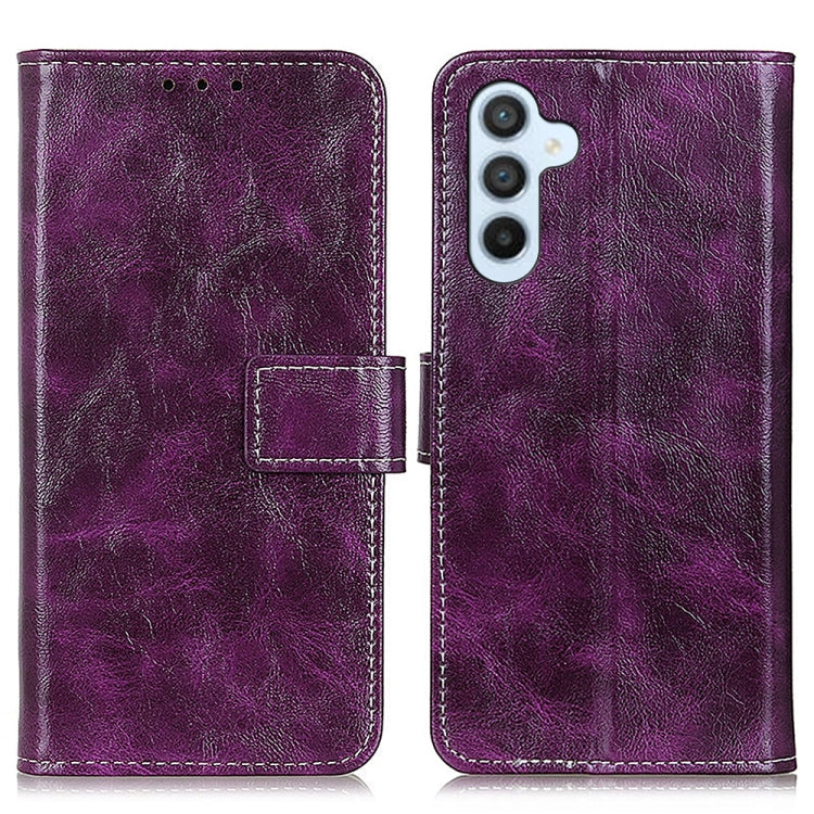 Retro Crazy Horse Texture Leather Phone Case, For Samsung Galaxy S25 Ultra 5G, For Samsung Galaxy S24 FE 5G