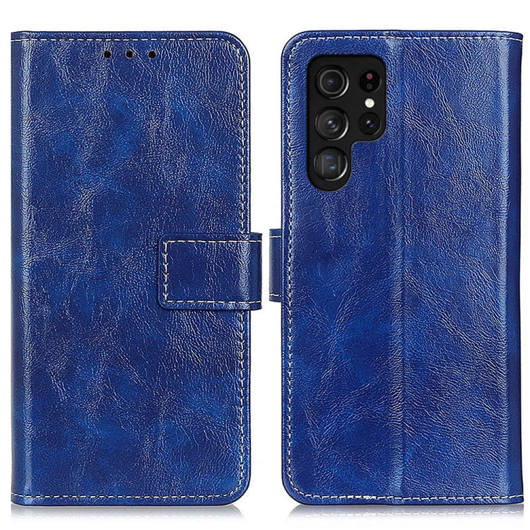 Retro Crazy Horse Texture Leather Phone Case, For Samsung Galaxy S25 Ultra 5G, For Samsung Galaxy S24 FE 5G