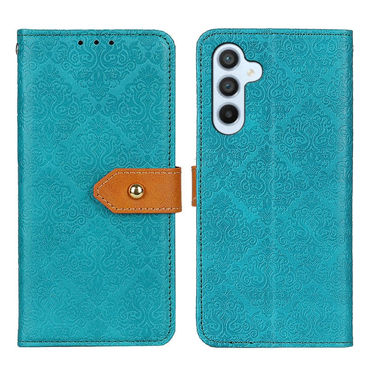 European Floral Embossed Leather Phone Case, For Samsung Galaxy S25 Ultra 5G, For Samsung Galaxy S24 FE 5G