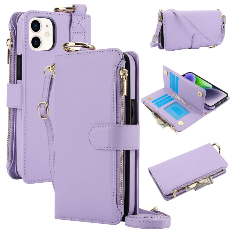 Crossbody Ring Multifunctional Wallet Leather Phone Case, For iPhone 12 Pro Max, For iPhone 12 mini, For iPhone 11 Pro Max