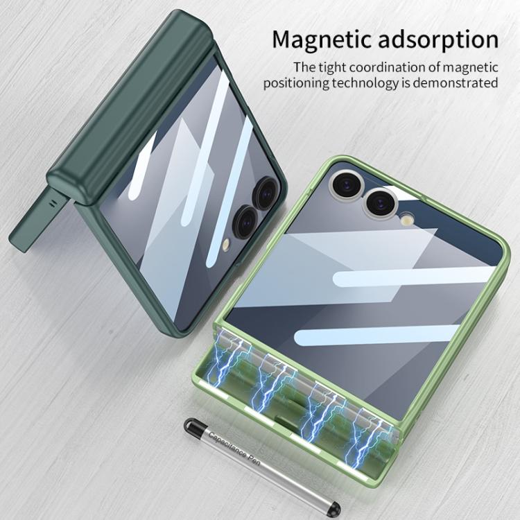 GKK Integrated Magnetic Full Coverage Flip Phone Case with Pen Box+Pen