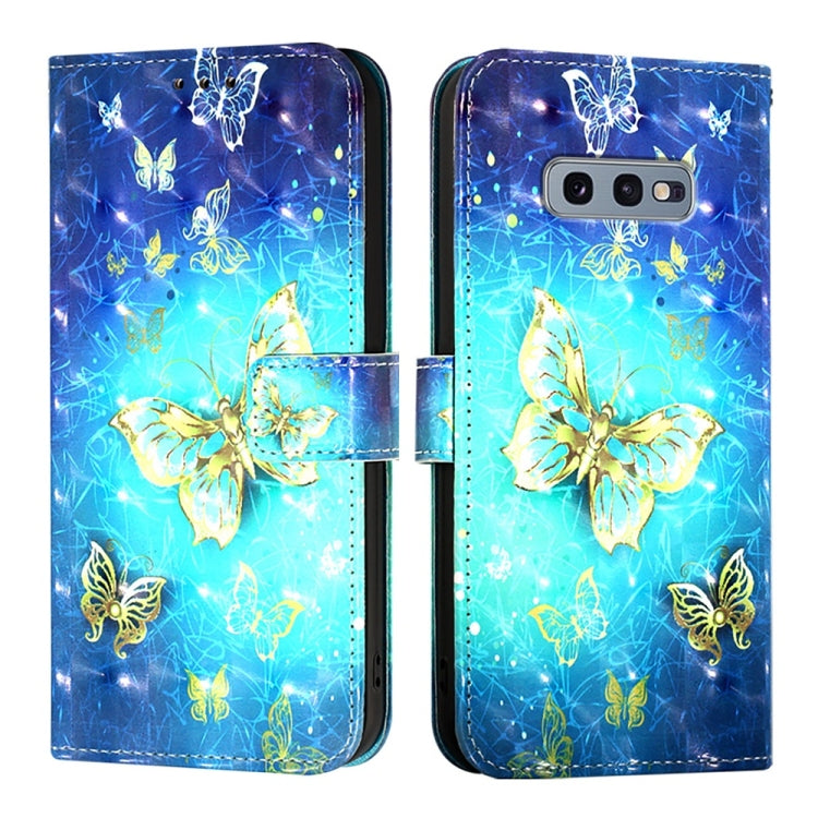 3D Painting Horizontal Flip Leather Phone Case, For Samsung Galaxy S10e, For Samsung Galaxy S10+, For Samsung Galaxy S10