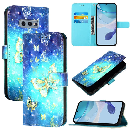 3D Painting Horizontal Flip Leather Phone Case, For Samsung Galaxy S10e, For Samsung Galaxy S10+, For Samsung Galaxy S10