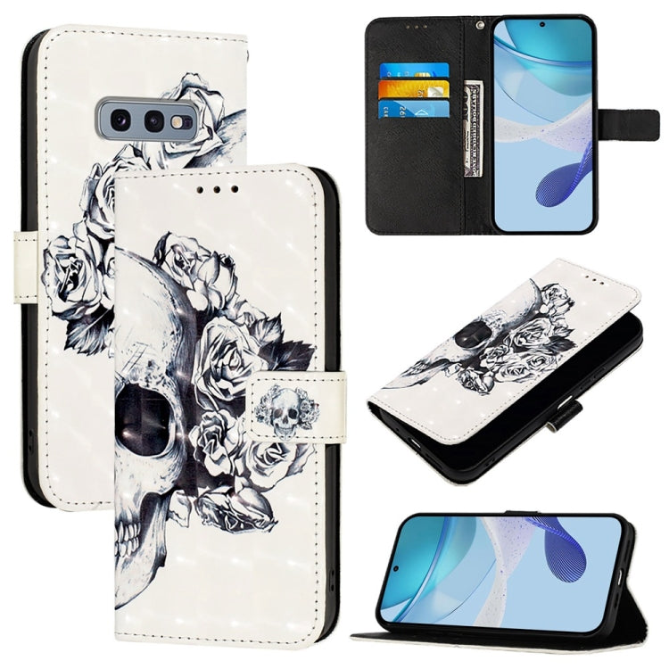 3D Painting Horizontal Flip Leather Phone Case, For Samsung Galaxy S10e, For Samsung Galaxy S10+, For Samsung Galaxy S10