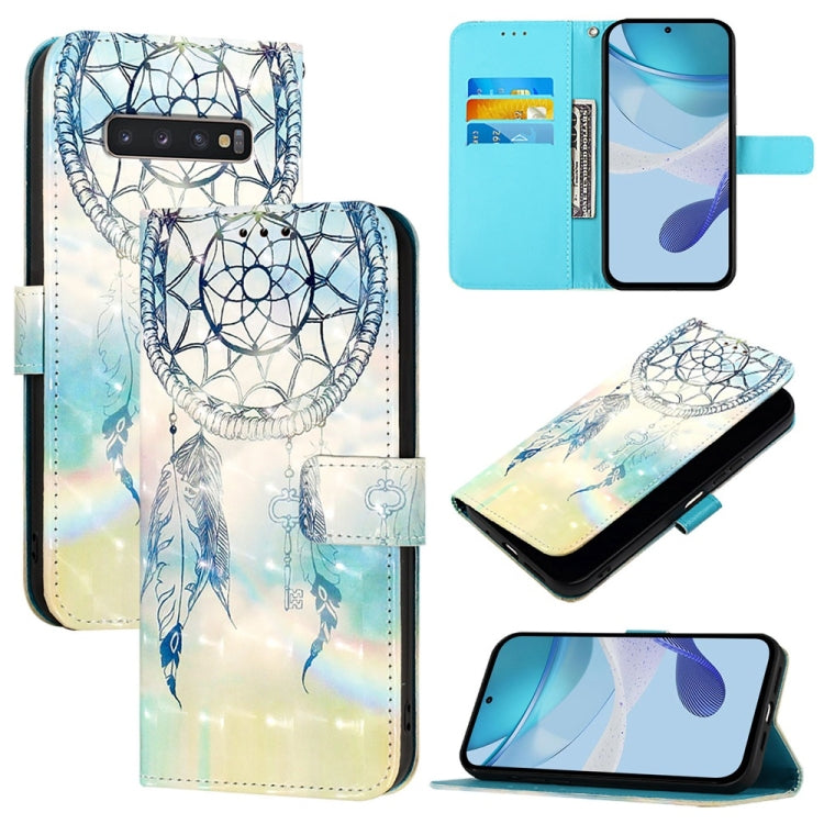 3D Painting Horizontal Flip Leather Phone Case, For Samsung Galaxy S10e, For Samsung Galaxy S10+, For Samsung Galaxy S10