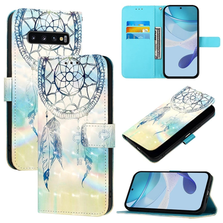 3D Painting Horizontal Flip Leather Phone Case, For Samsung Galaxy S10e, For Samsung Galaxy S10+, For Samsung Galaxy S10