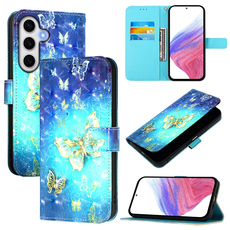 3D Painting Horizontal Flip Leather Phone Case, For Samsung Galaxy S25 5G, For Samsung Galaxy S25+ 5G, For Samsung Galaxy S25 Ultra 5G, For Samsung Galaxy S24 FE 5G