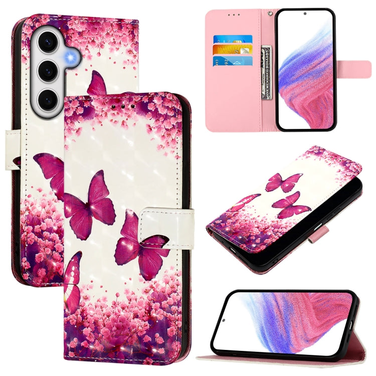 3D Painting Horizontal Flip Leather Phone Case, For Samsung Galaxy S25 5G, For Samsung Galaxy S25+ 5G, For Samsung Galaxy S25 Ultra 5G, For Samsung Galaxy S24 FE 5G