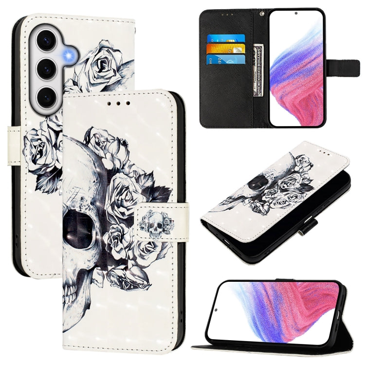 3D Painting Horizontal Flip Leather Phone Case, For Samsung Galaxy S25 5G, For Samsung Galaxy S25+ 5G, For Samsung Galaxy S25 Ultra 5G, For Samsung Galaxy S24 FE 5G