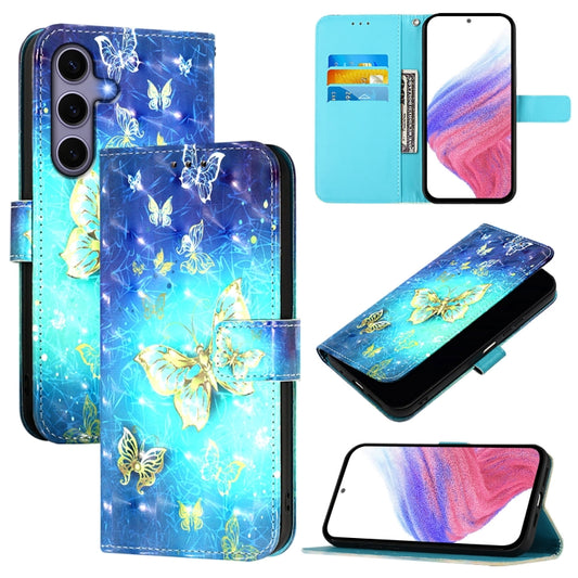 3D Painting Horizontal Flip Leather Phone Case, For Samsung Galaxy S25 5G, For Samsung Galaxy S25+ 5G, For Samsung Galaxy S25 Ultra 5G, For Samsung Galaxy S24 FE 5G